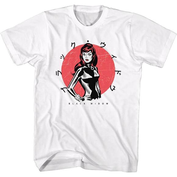 Other - Black Widow Japanese Text Marvel Comics Tshirt
